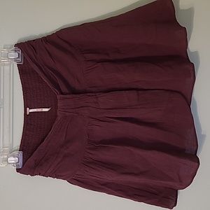 Free People burgundy skirt
